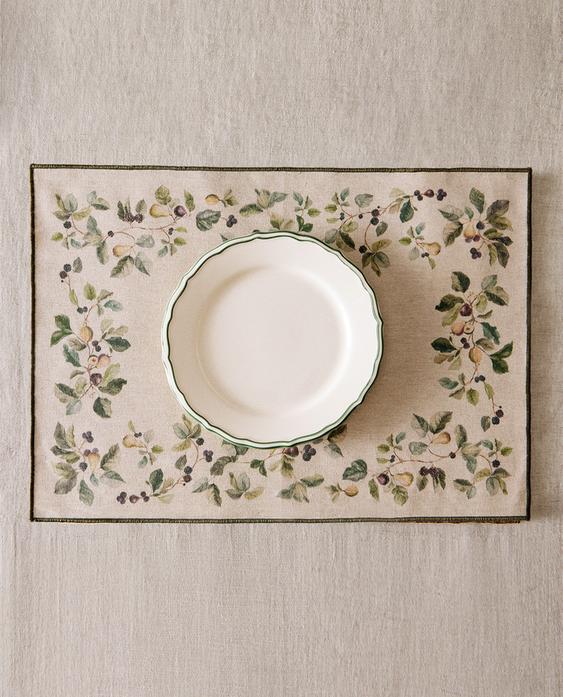 SET DE TABLE IMPRIMÉ FRUITS