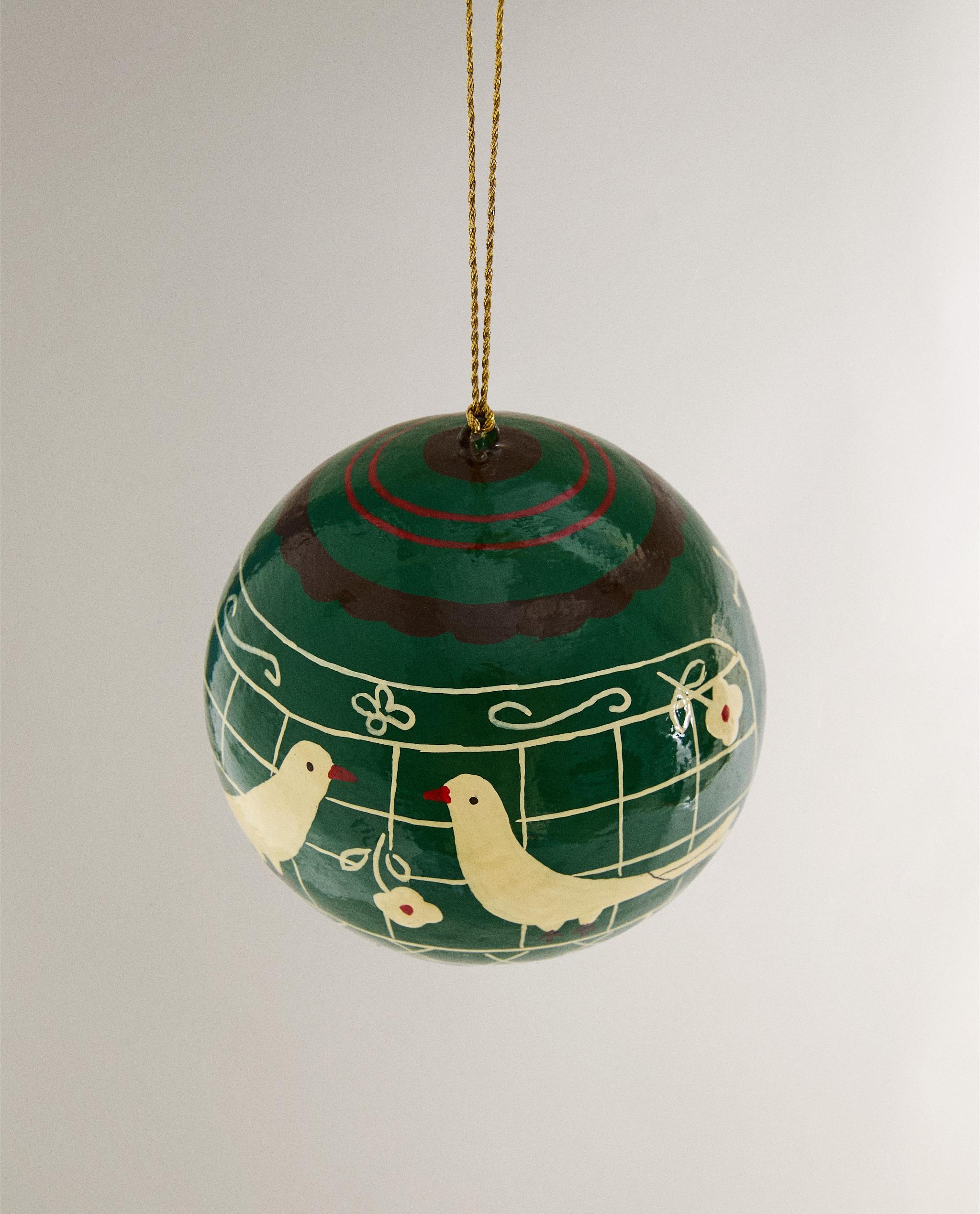 ニワトリと花のボール クリスマスツリーオーナメント | Zara Home 日本