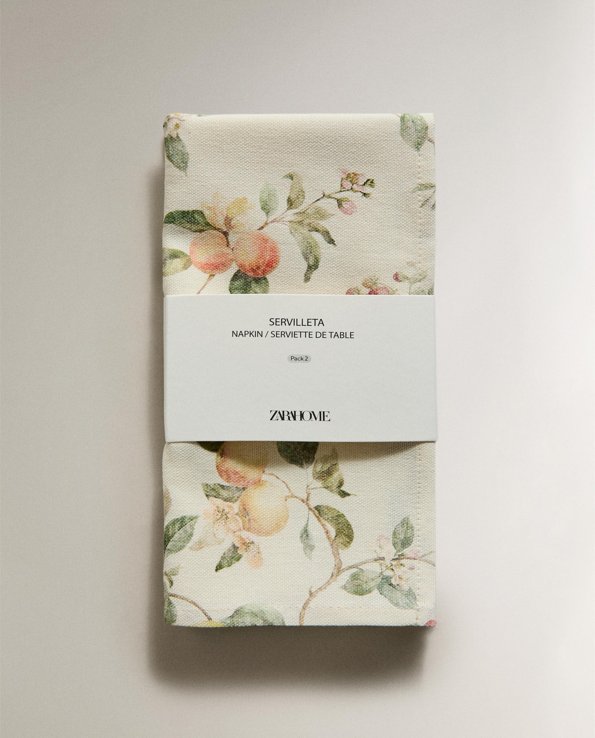 BOTANICAL PRINT NAPKINS (PACK OF 2) product thumbnail 5