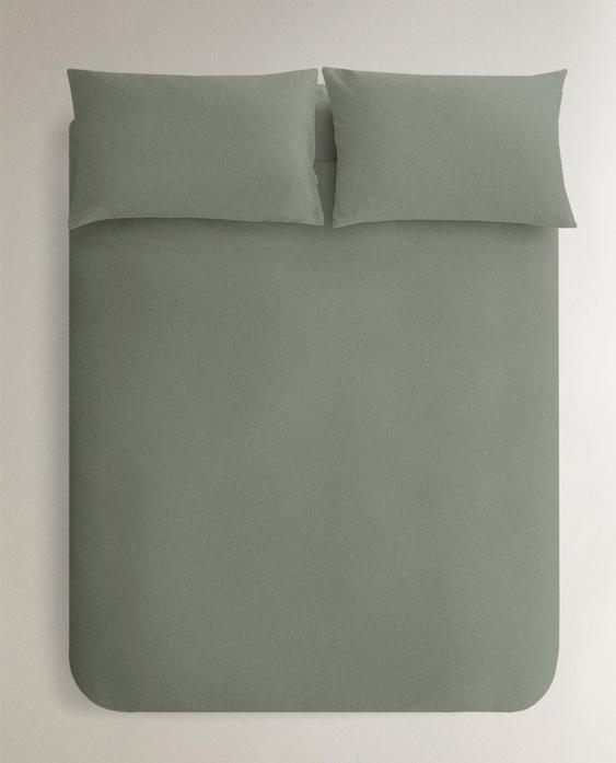 HOUSSE DE COUETTE EN COTON TEXTURÉ HOUSSE DE COUETTE EN COTON TEXTURÉ