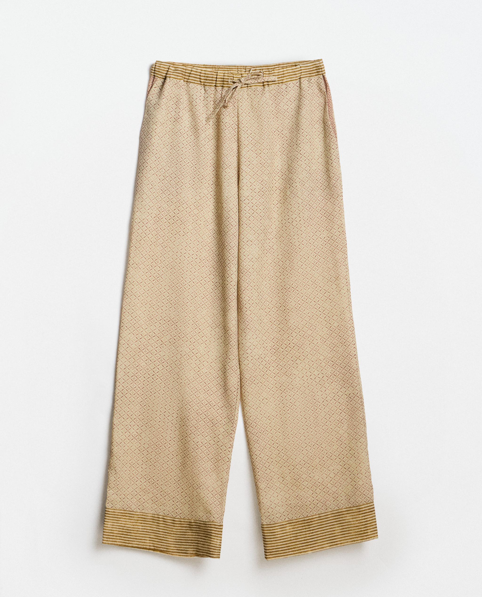 CONTRAST PRINT TROUSERS | KATHARINE POLE product thumbnail 9