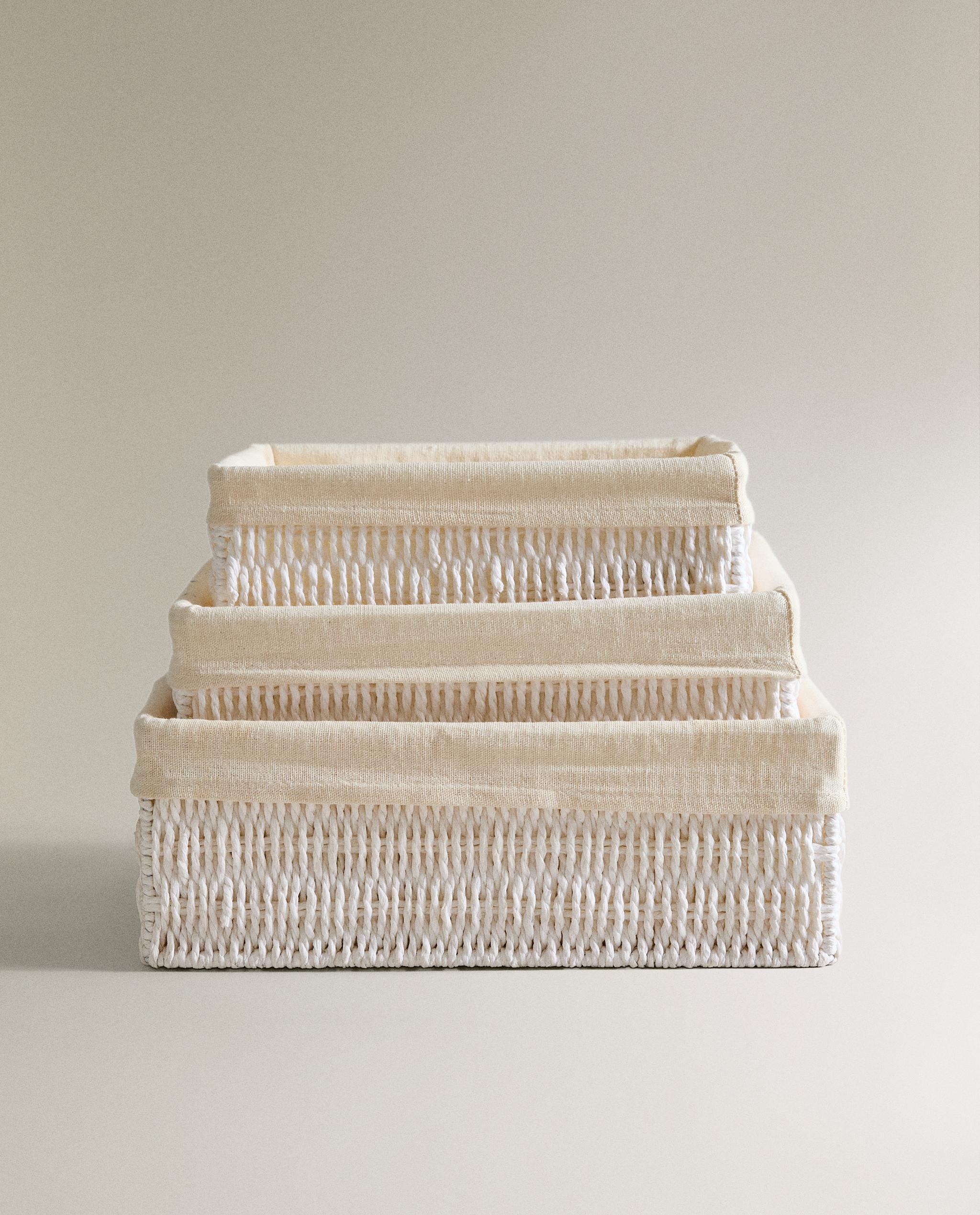 RECTANGULAR BASKET WITH COTTON LINING product thumbnail 12
