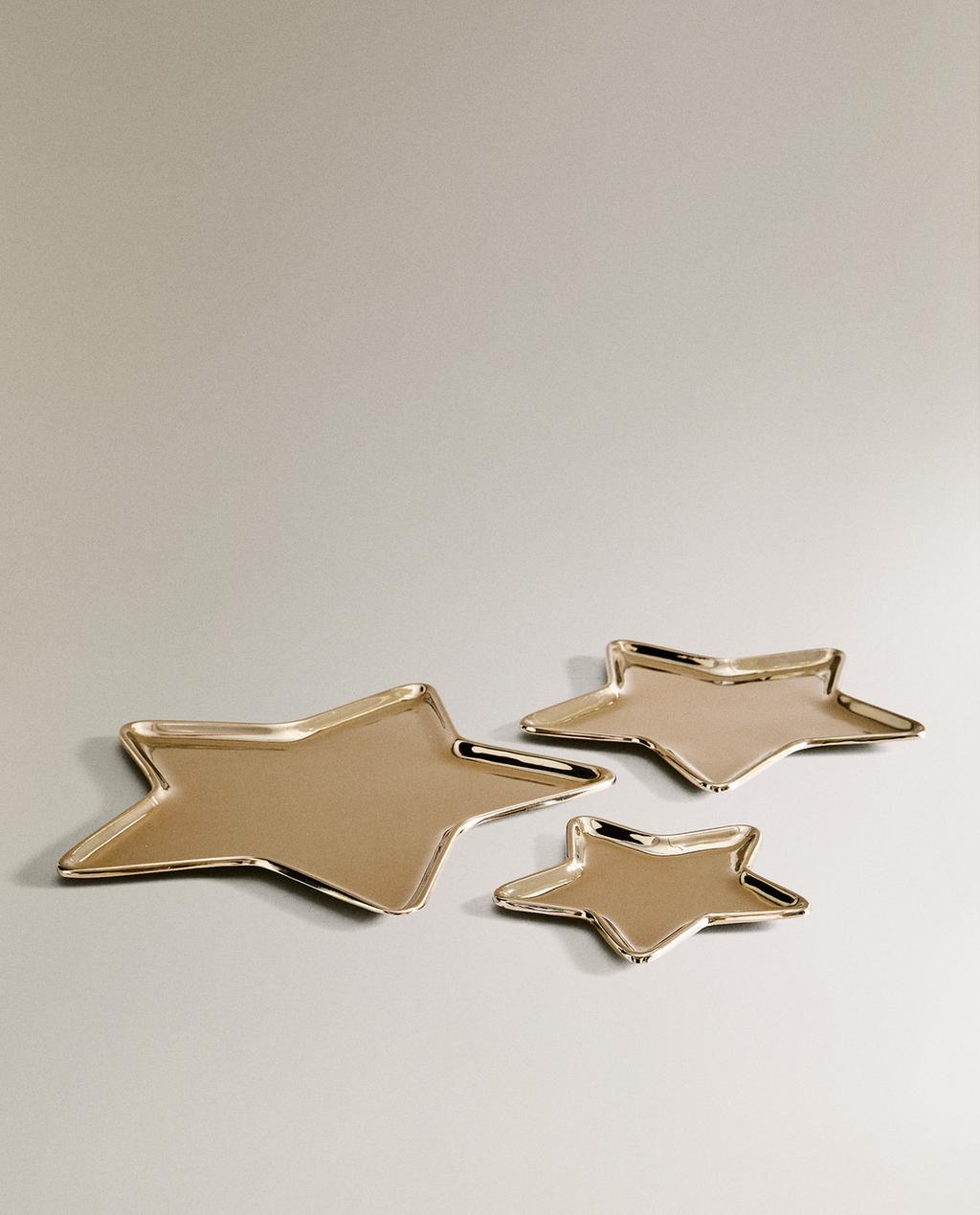 METAL STAR CHRISTMAS TRAY