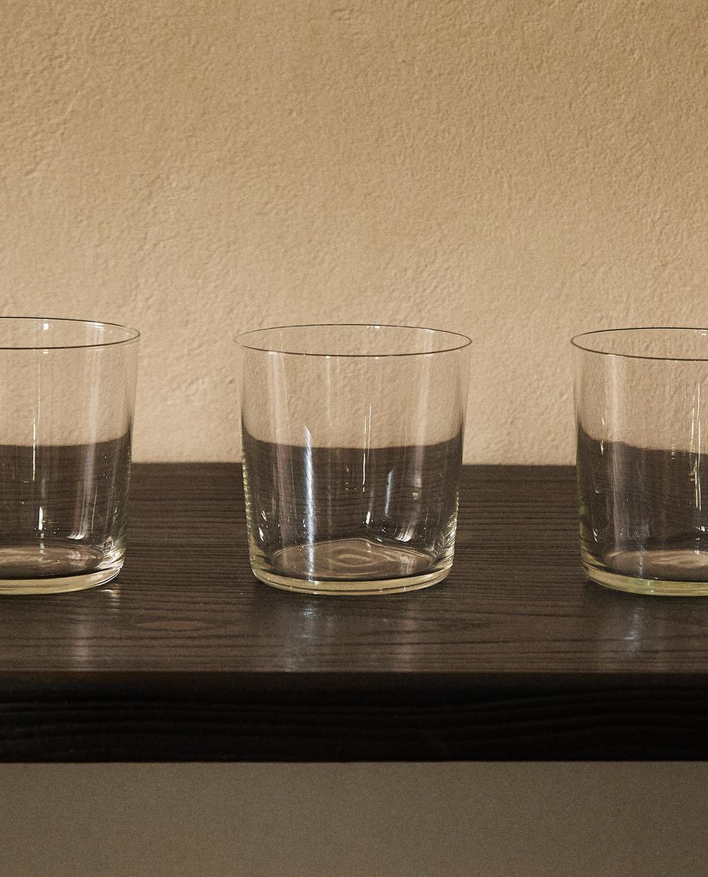 SET OF TALL GLASS TUMBLERS (SET OF 4)