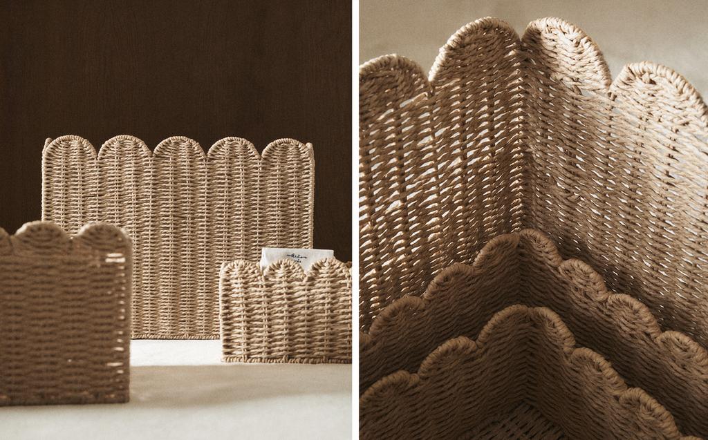 LARGE SCALLOPED BASKET LARGE SCALLOPED BASKET