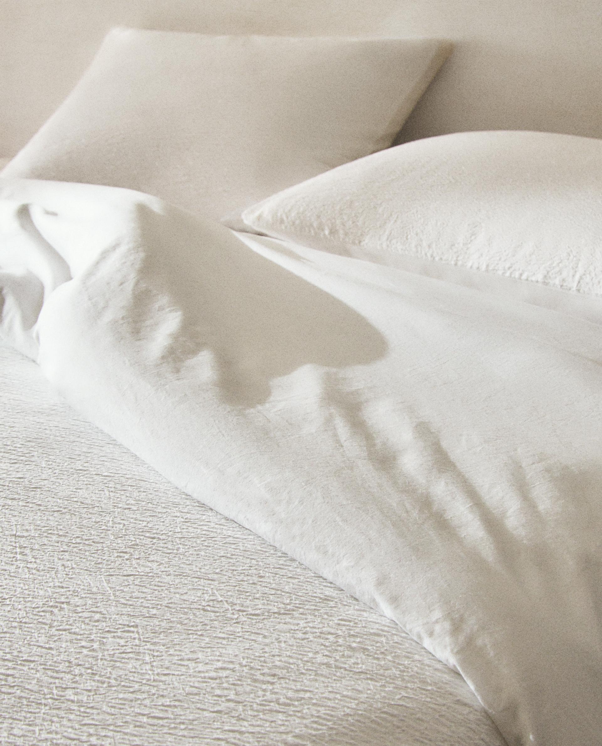 新品未使用　ZARA HOME 羽毛布団　ダウンデュべ リネン掛け布団カバー | Zara Home 日本/Japan