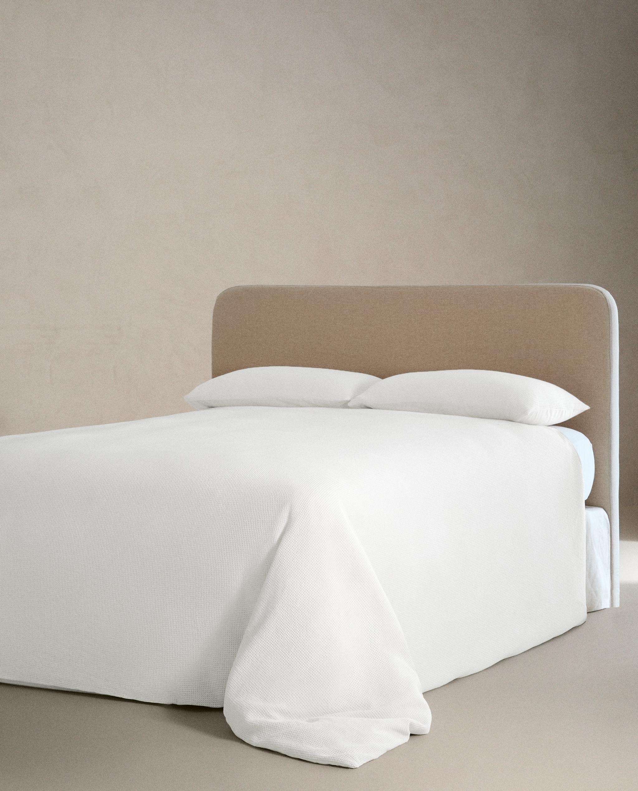 MINI WAFFLE-KNIT COTTON DUVET COVER product thumbnail 5
