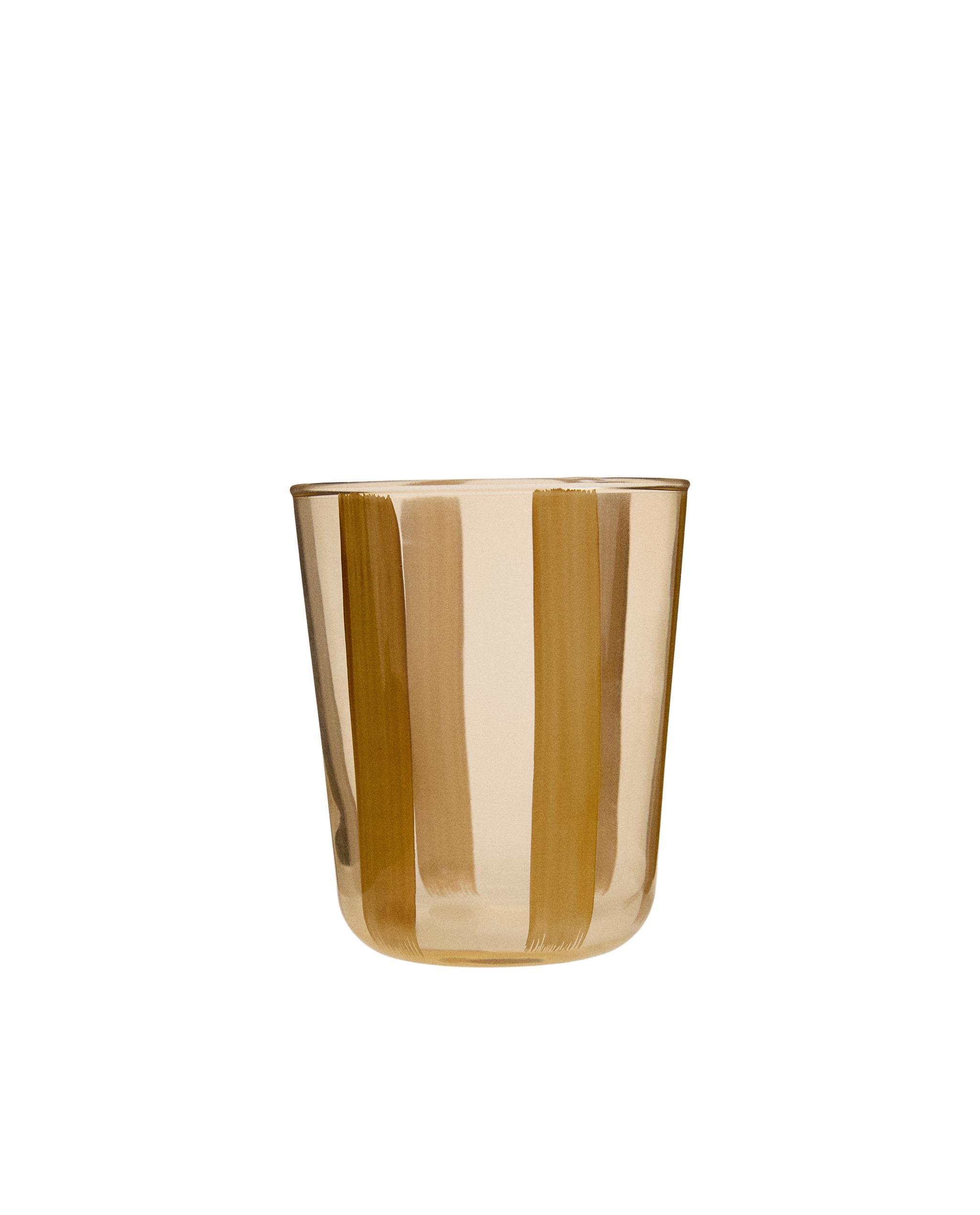 GLASS TUMBLER WITH LINE DESIGN product thumbnail 3