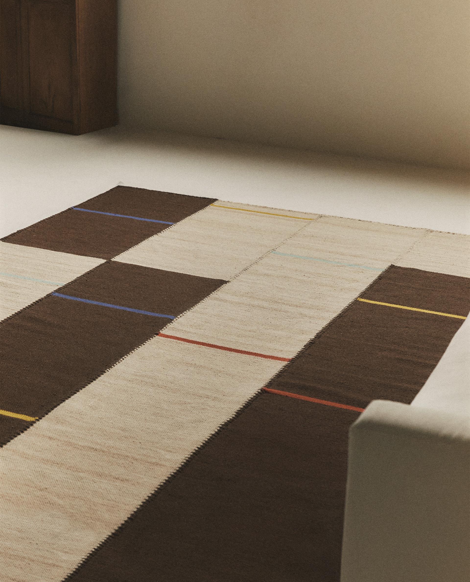 ZARA HOME ウール ラグ　クリーム色　未使用 ZARA HOME ウール ラグ クリーム色 未使用 ウール ラグ | Zara