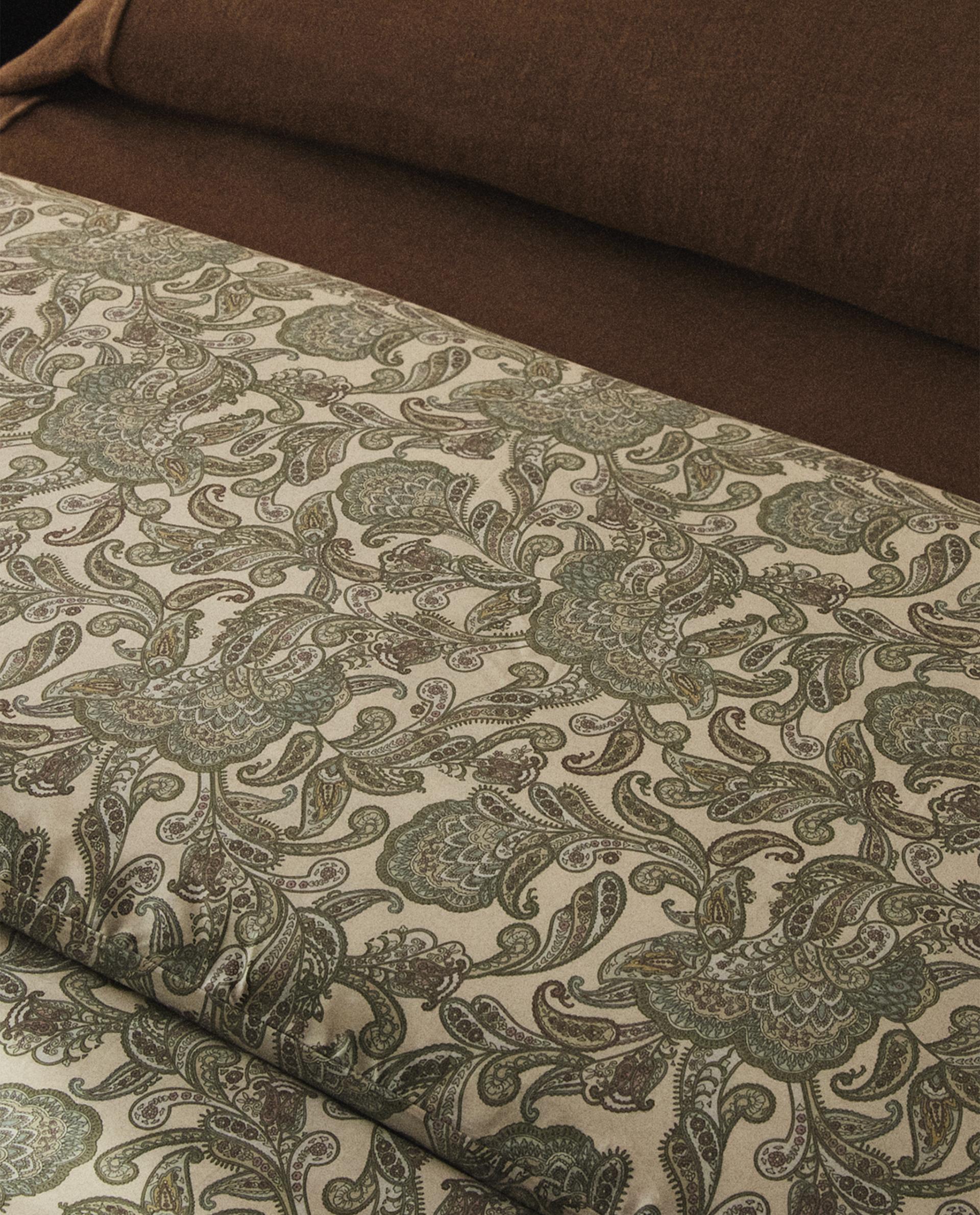 PAISLEY SATEEN DUVET COVER