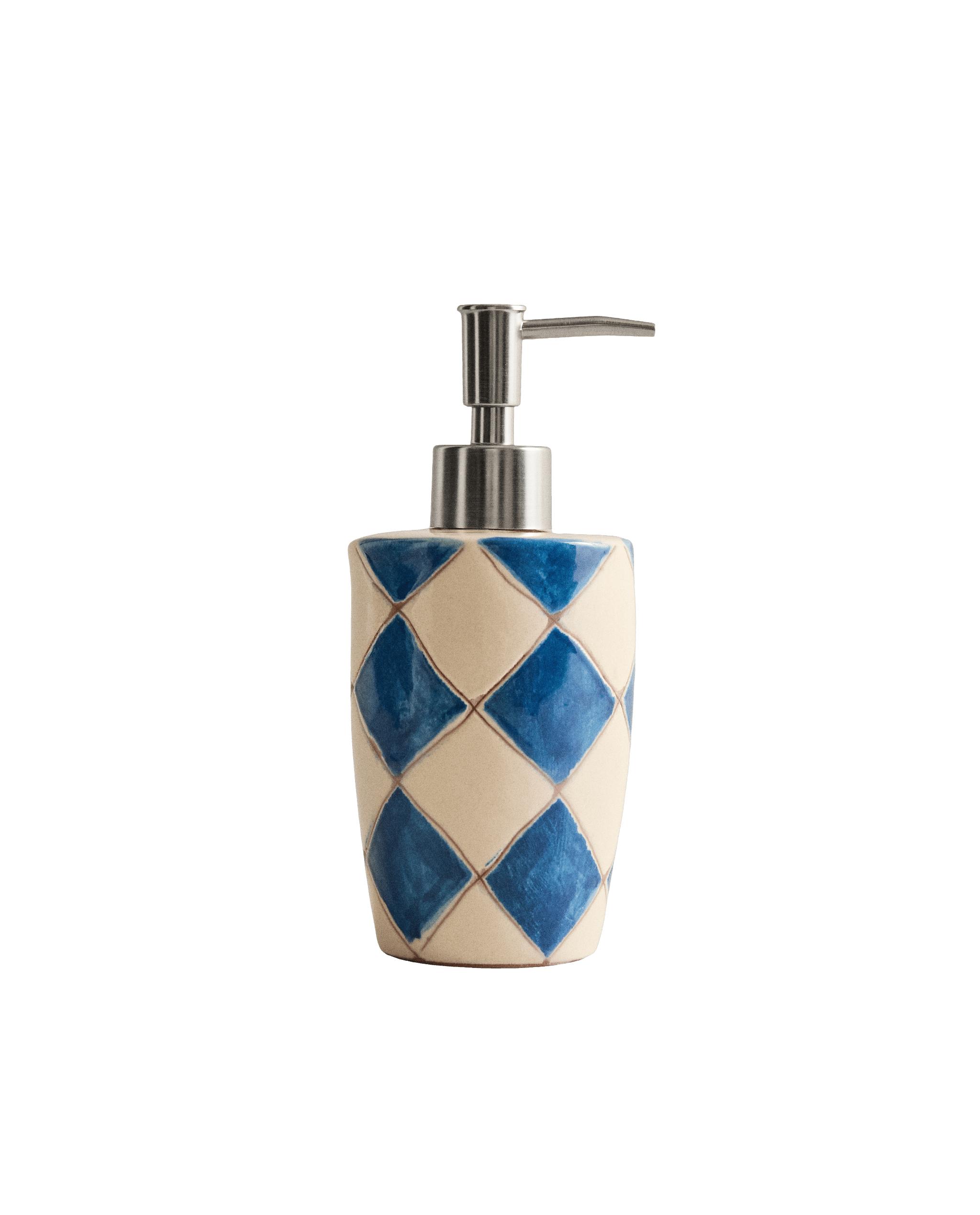BLUE DIAMOND CERAMIC SOAP DISPENSER product thumbnail 6