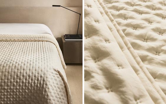 ドット キルトベッドカバー