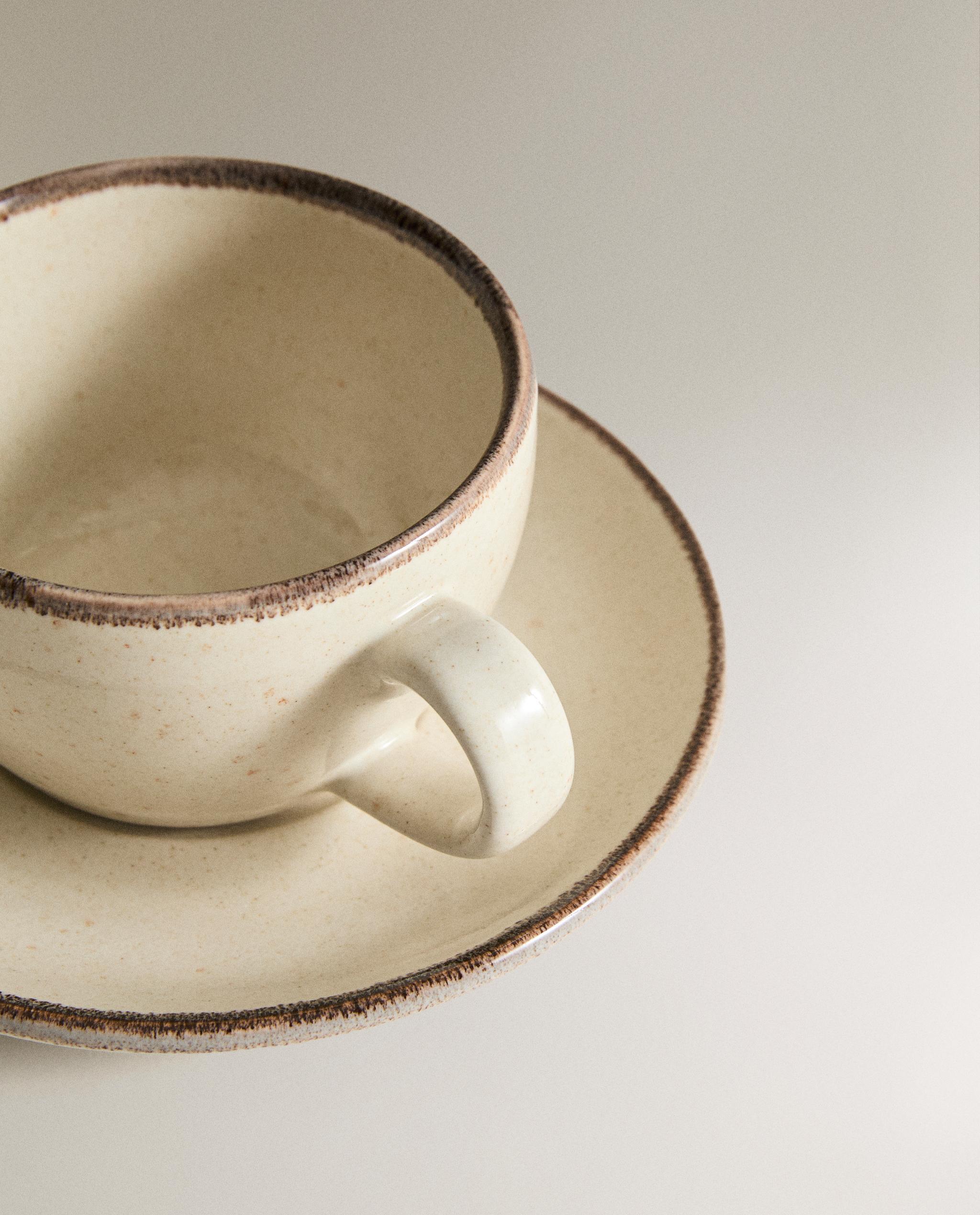 STONEWARE TEACUP AND SAUCER product thumbnail 8