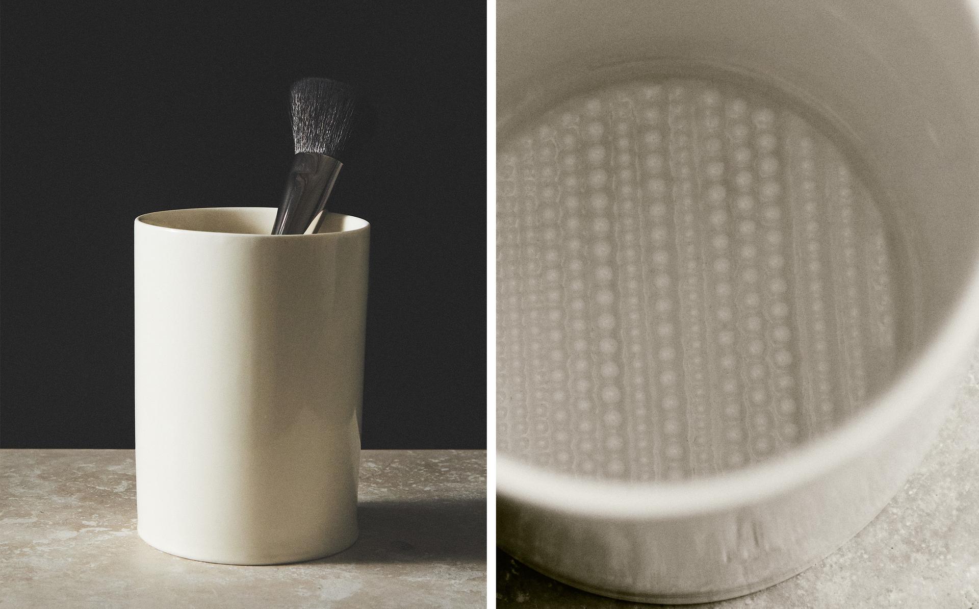 CERAMIC MAKEUP TUMBLER CERAMIC MAKEUP TUMBLER