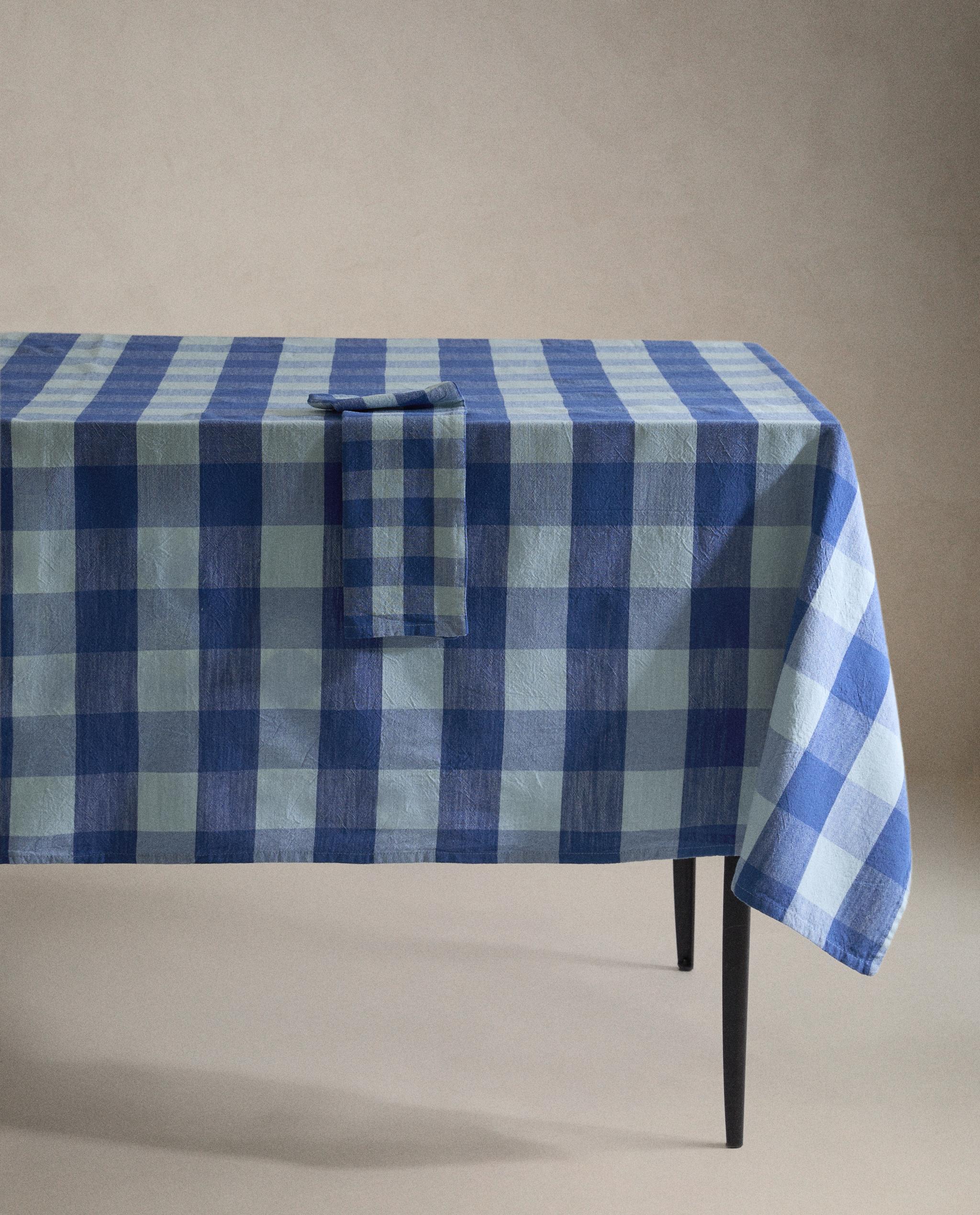 CHECK COTTON TABLECLOTH product thumbnail 5