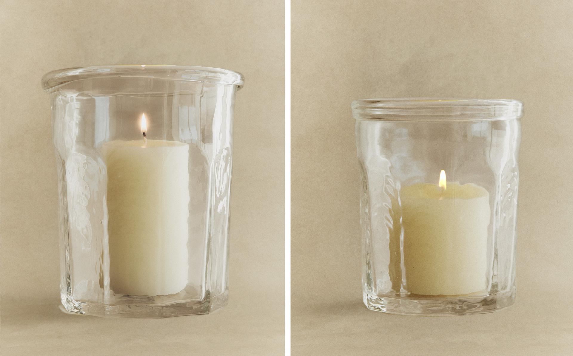 VASO PORTA-VELAS DE VIDRO VASO PORTA-VELAS DE VIDRO