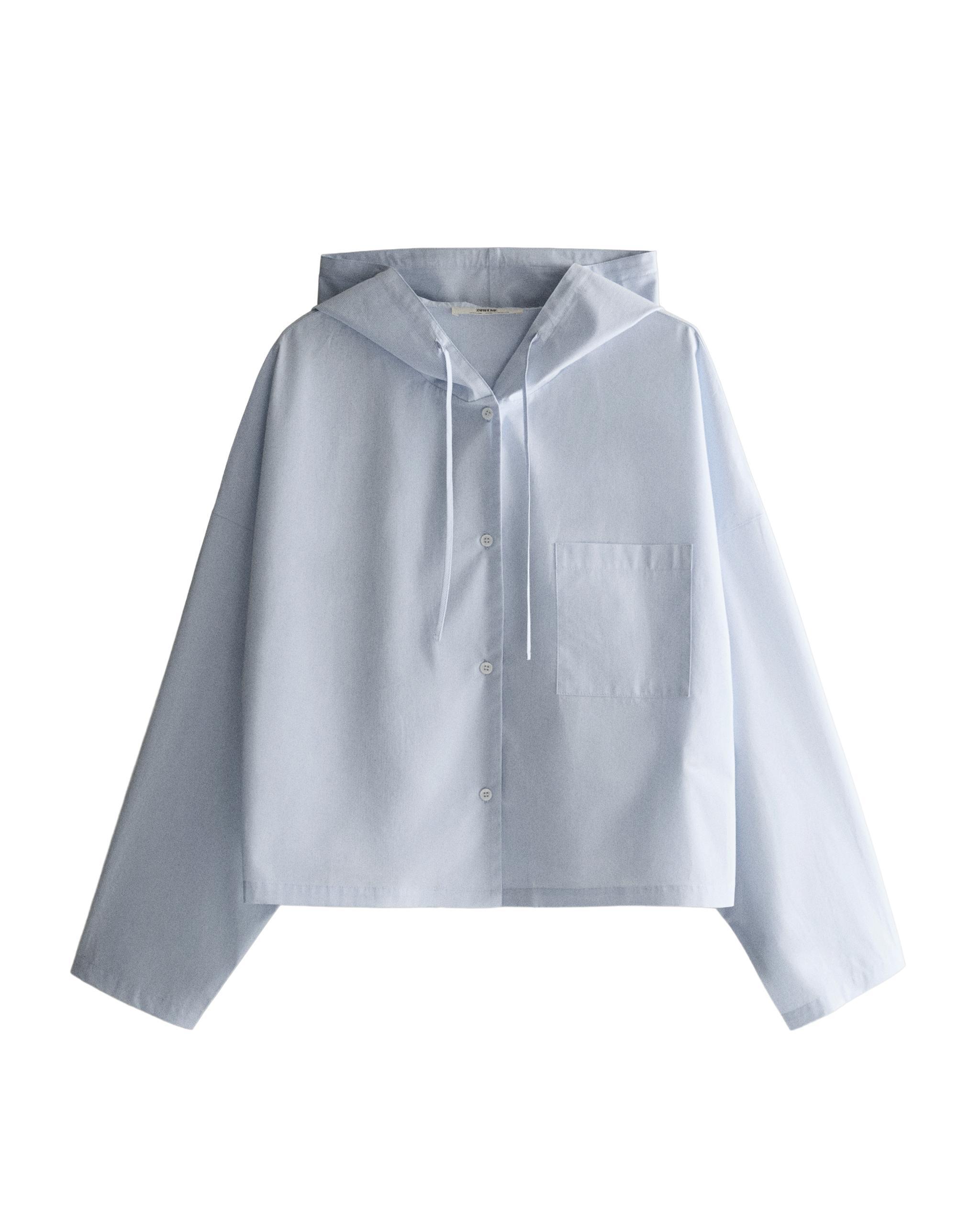 STRIPED SHIRT WITH HOOD product thumbnail 4