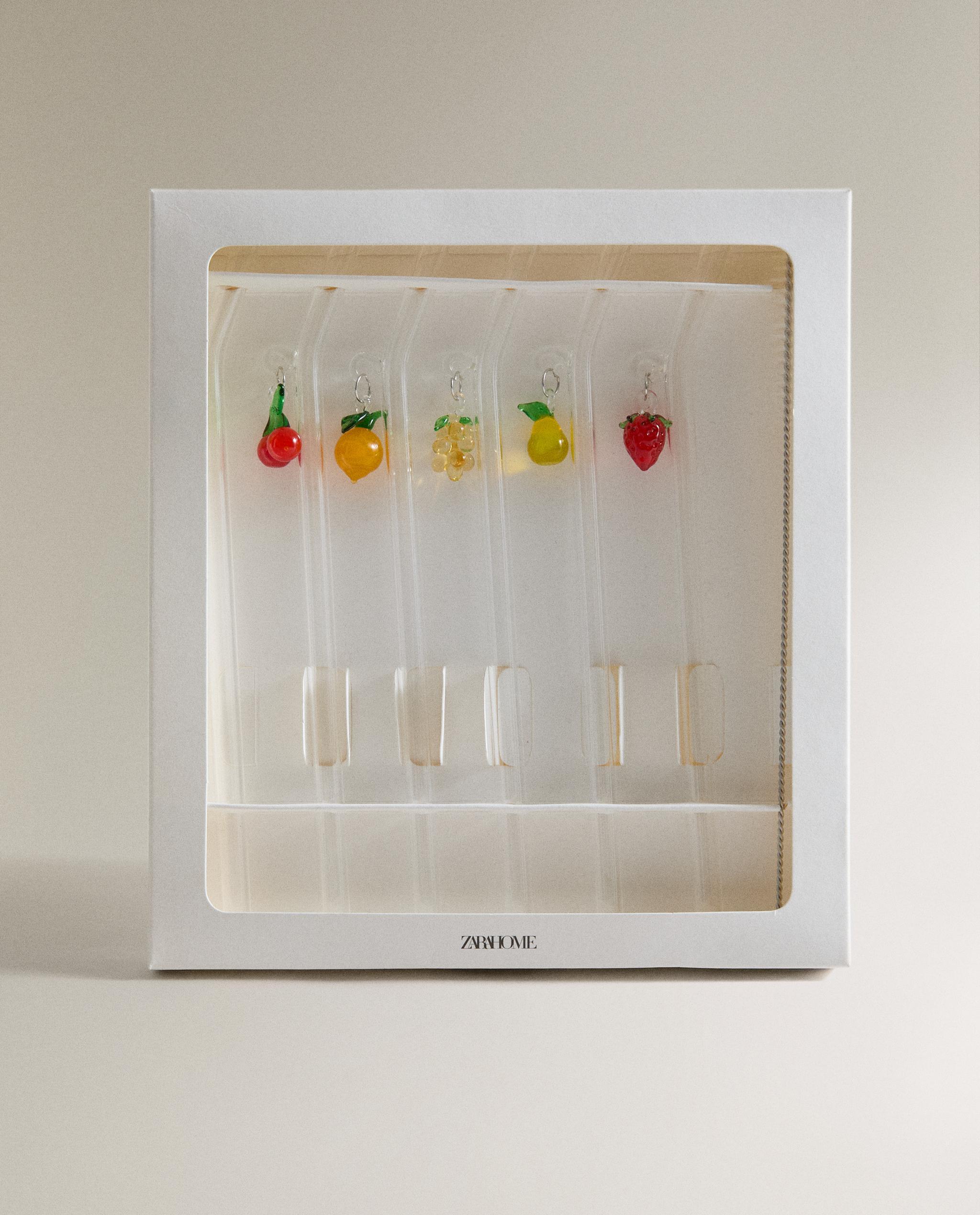 PACK OF FRUIT BOROSILICATE GLASS STRAWS (PACK OF 6) product thumbnail 3