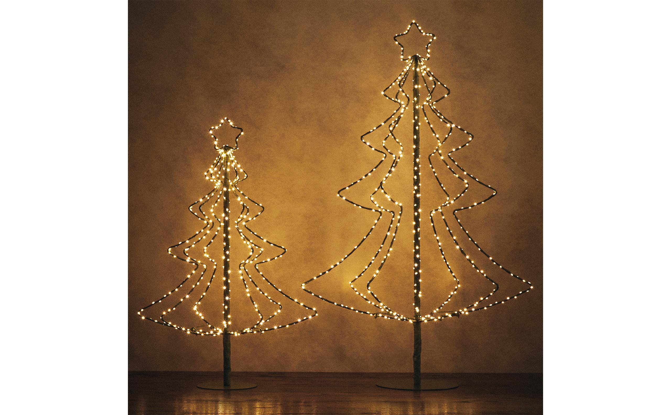 CHRISTMAS TREES WITH LED LIGHT STRUCTURE