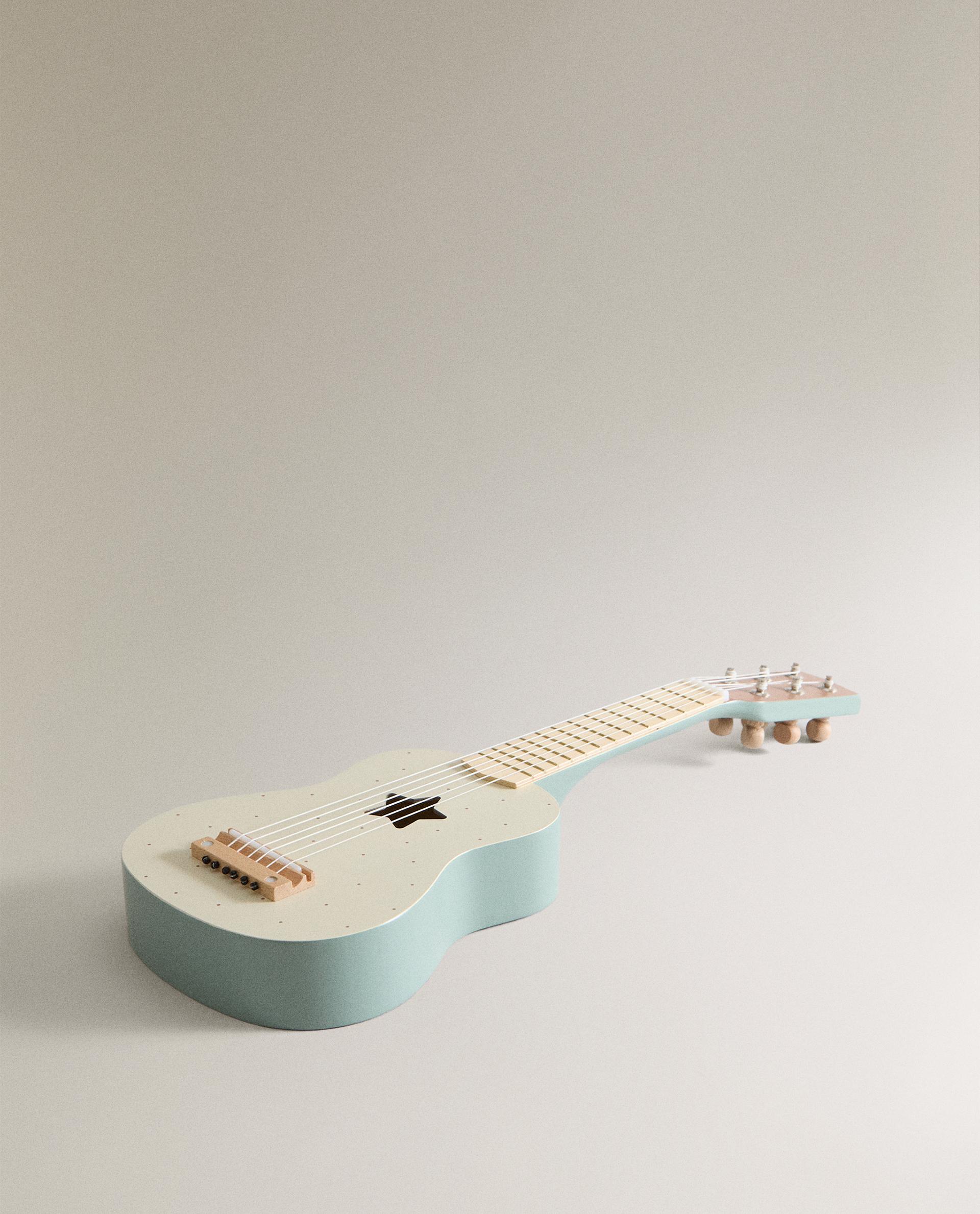 Childrens wooden guitar on sale