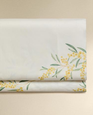 DRAP DE DESSUS SATIN MIMOSAS