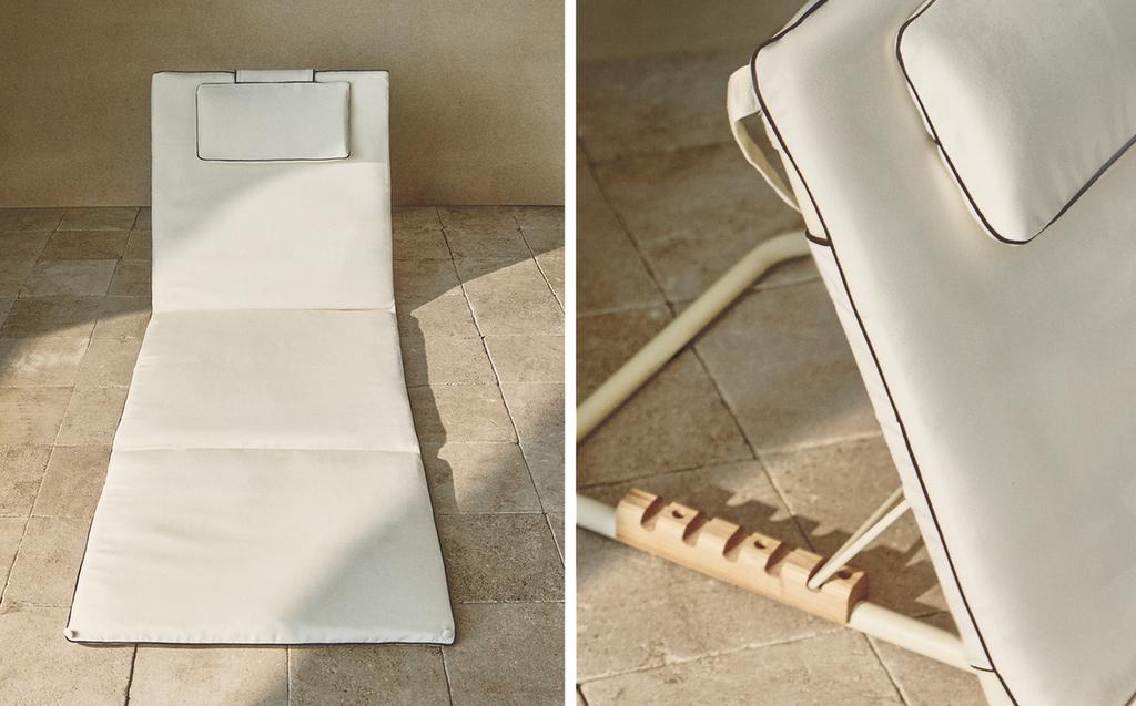 FOLDING BEACH GROUND LOUNGER