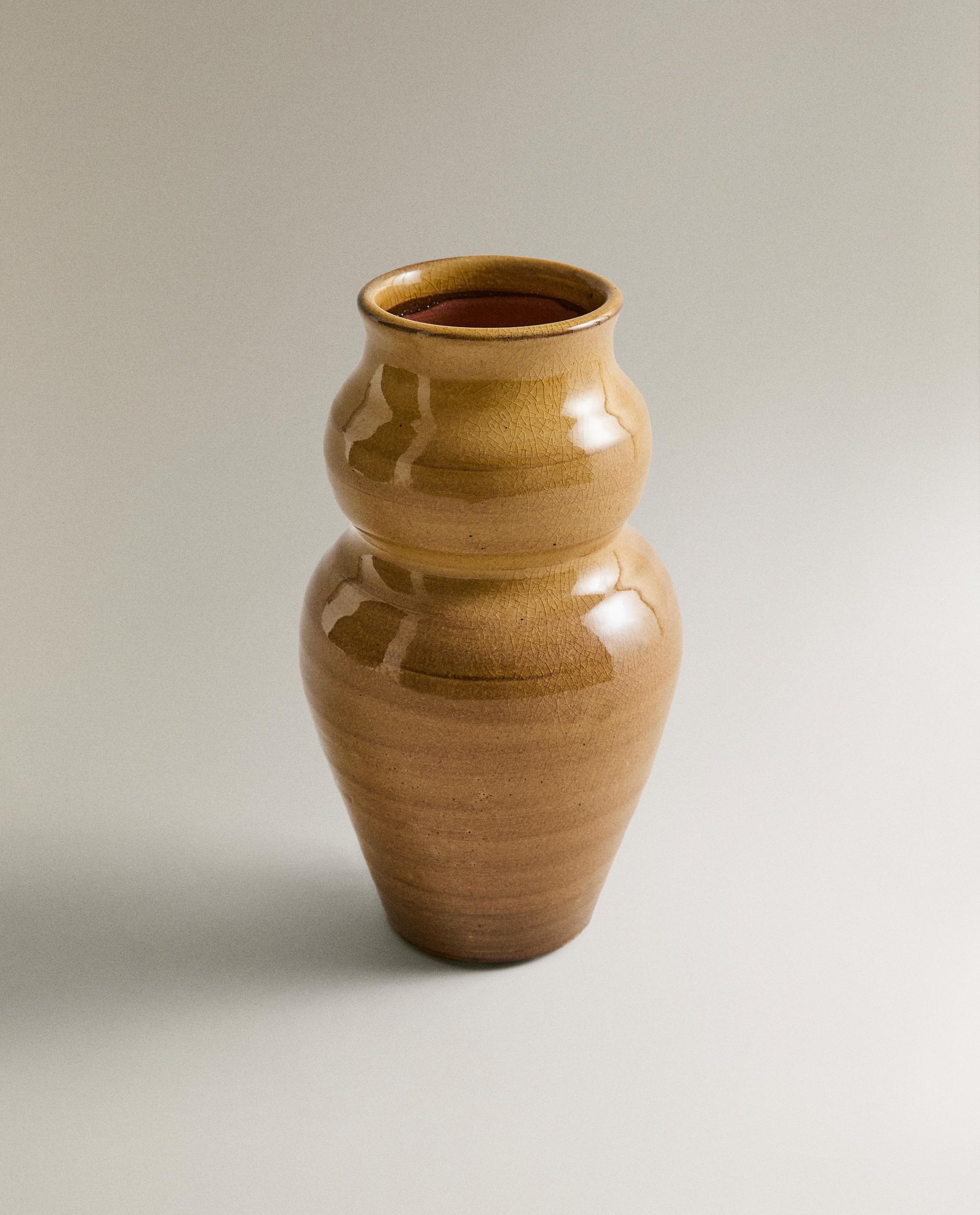 DECORATIVE HULU-SHAPED CERAMIC VASE product thumbnail 5