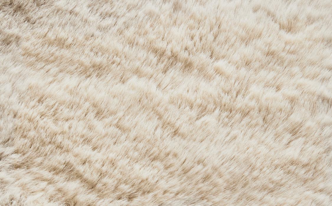 Tapis Fausse Fourrure Longue Anthracite 120x170 Cm - Duveteux Et Super Doux