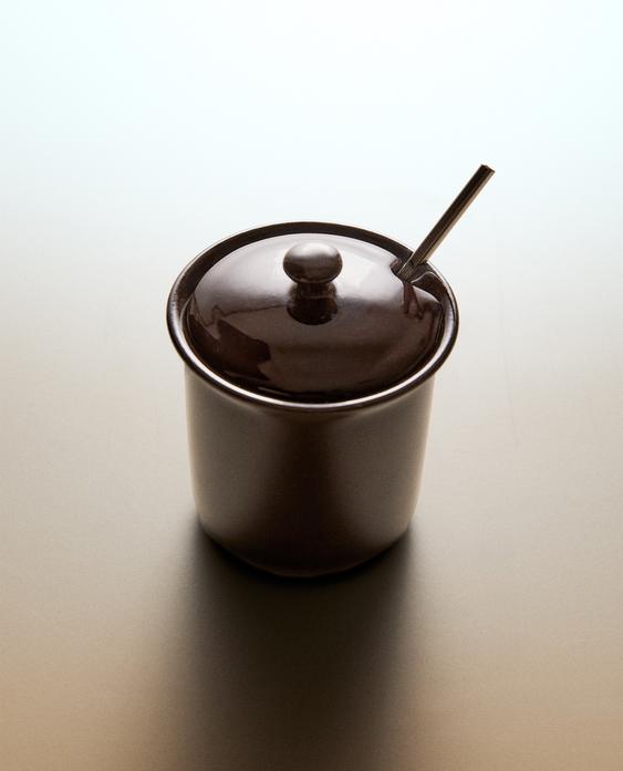 وعاء عسل خزف حجري