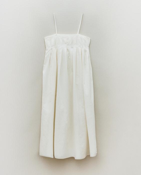 LANG PLISSERET NATKJOLE