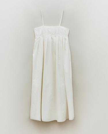 LONG PLEATED NIGHTGOWN