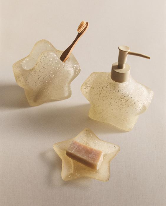 طقم حمام للأطفال بنجوم غليتر طقم حمام للأطفال بنجوم غليتر