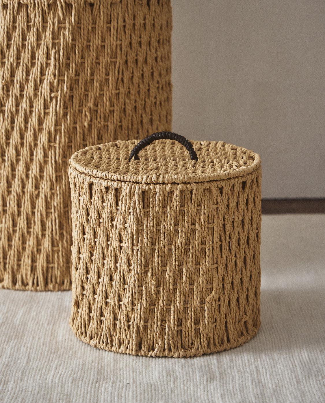 Zara Home Round Seagrass BasketZara H...