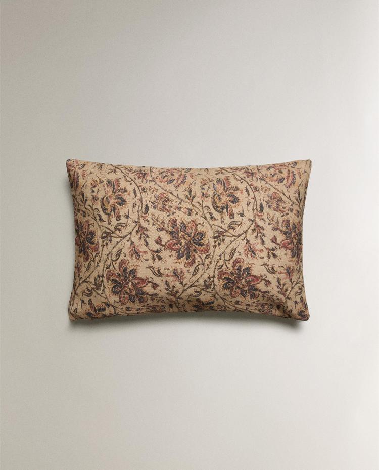 FLORAL PRINT CUSHION COVER