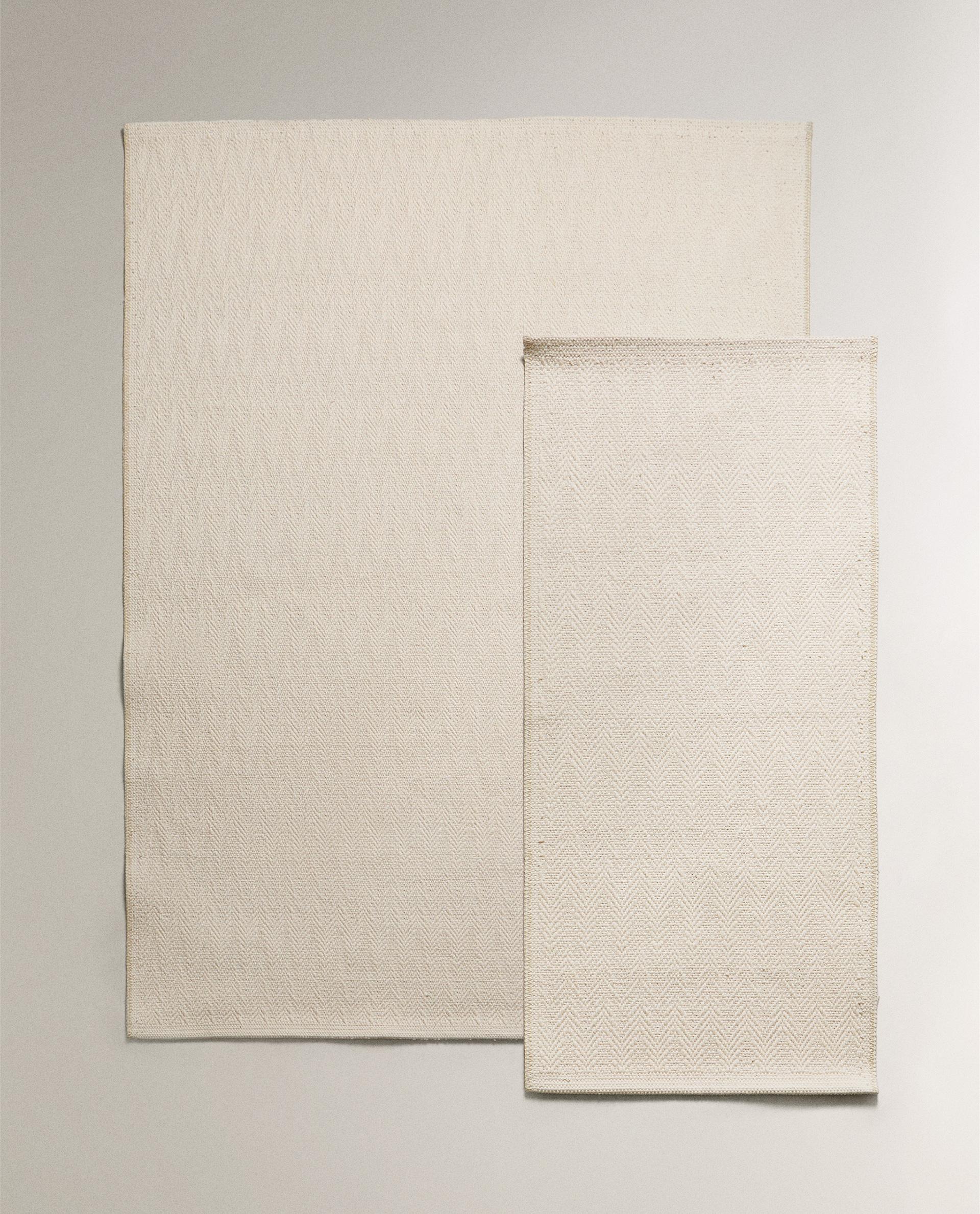 テクスチャ 長方形 コットンラグ | Zara Home 日本/Japan