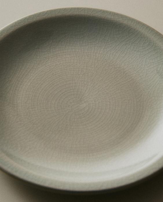 PLATO POSTRE GRES ESMALTADO