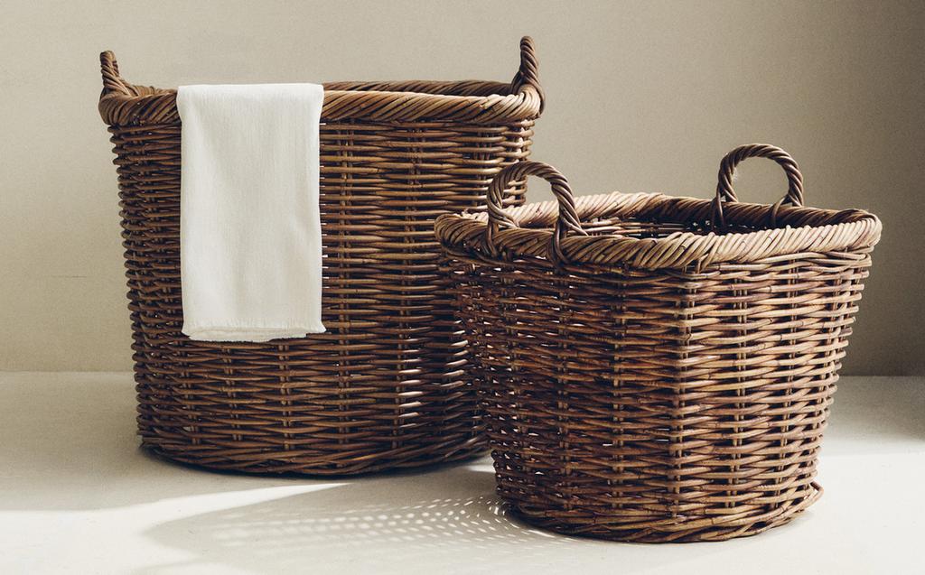 SQUARE RATTAN BASKET SQUARE RATTAN BASKET