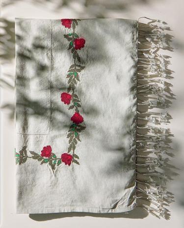 FLORAL WRAP BEACH TOWEL