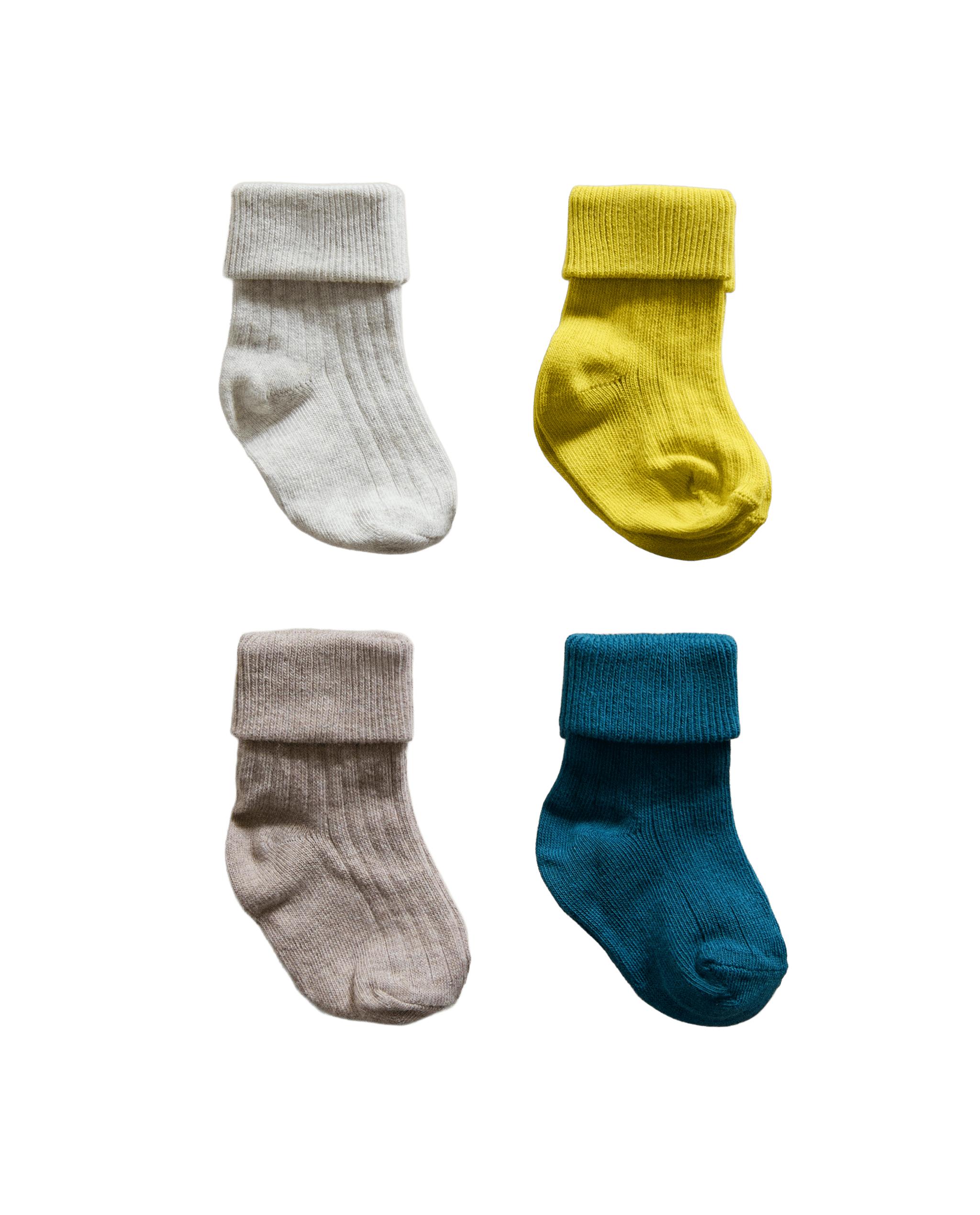 MULTICOLOURED BABY SOCKS (PACK OF 4) product thumbnail 7