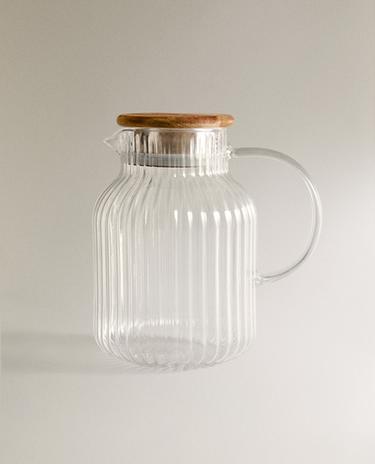 KARAFFE AUS BOROSILIKATGLAS MIT FILTER KARAFFE AUS BOROSILIKATGLAS MIT FILTER