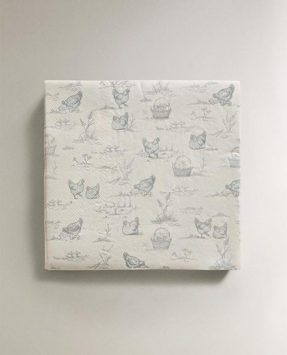CONJUNTO DE GUARDANAPOS DE PAPEL ESTAMPADO (CONJUNTO DE 20)