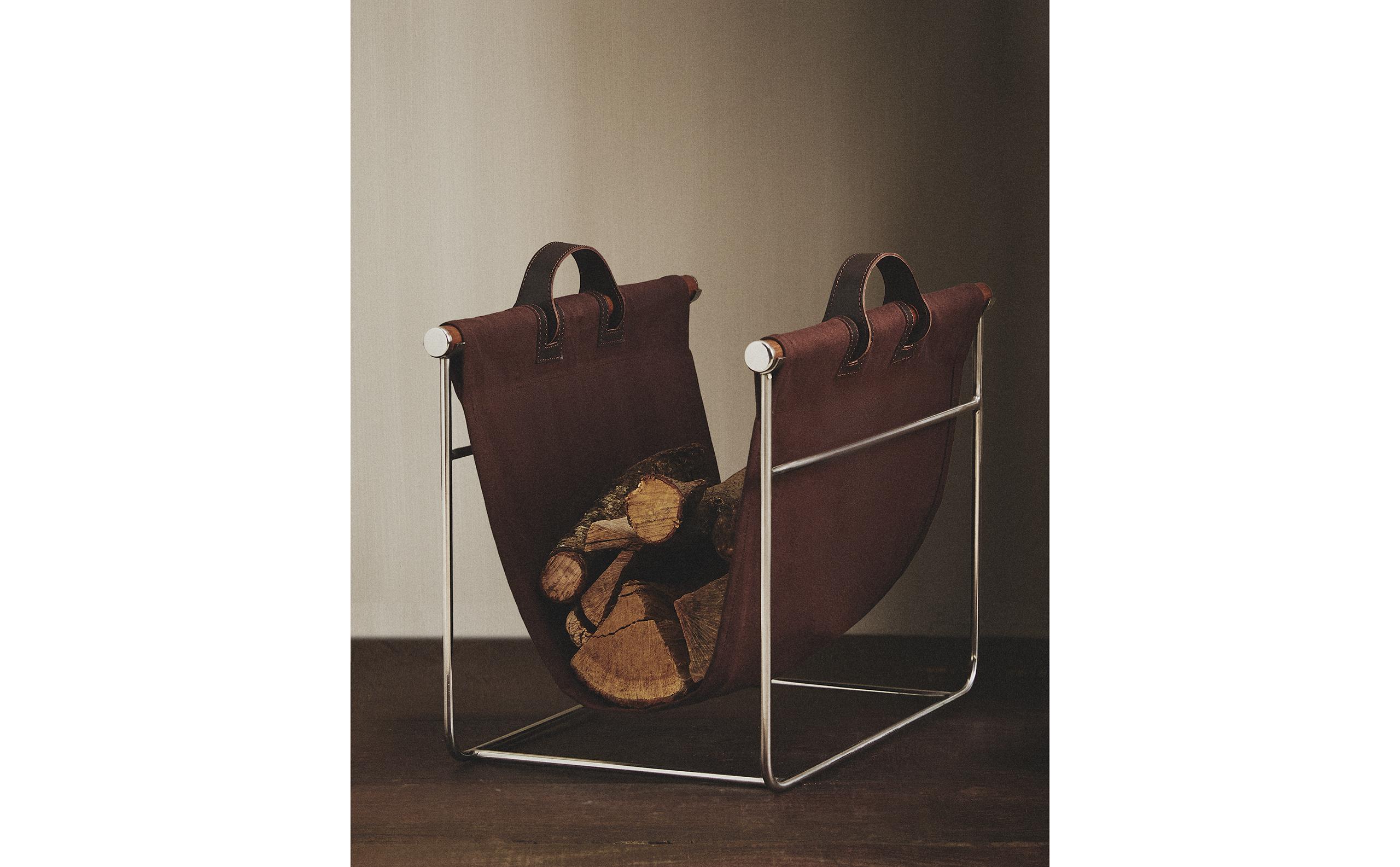 COTTON AND LEATHER MAGAZINE RACK | Zara Home United States of America