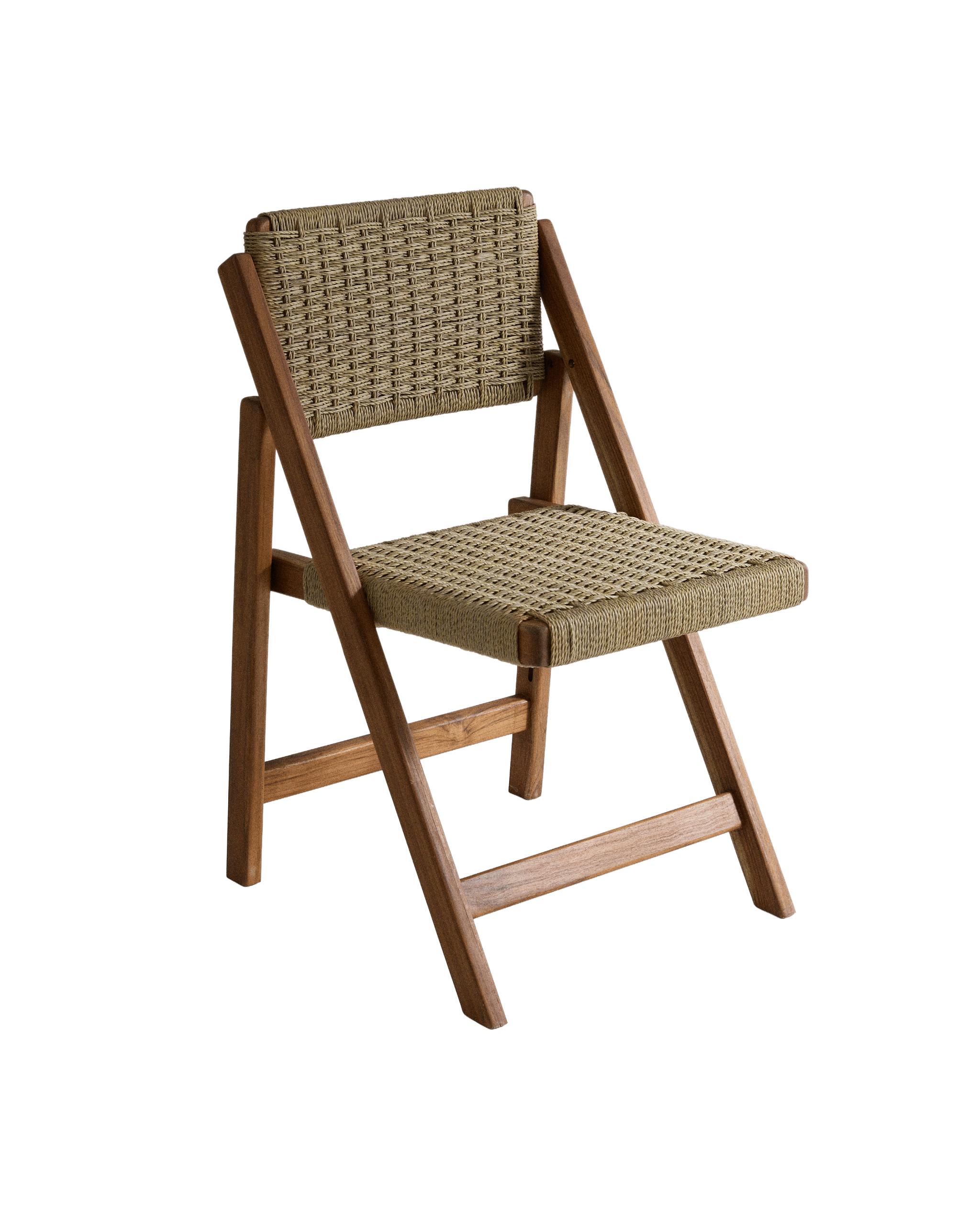WOVEN TEAK OUTDOOR FOLDING CHAIR | Zara Home United States of America