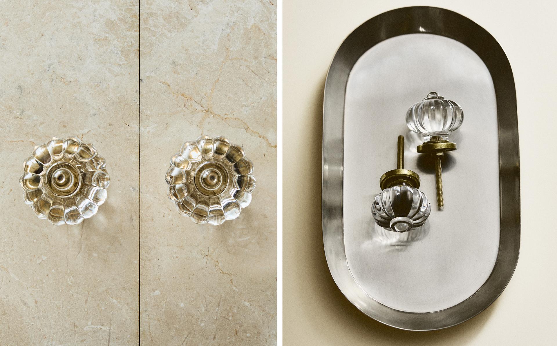 PACK OF ACRYLIC FLOWER DOOR KNOBS (PACK OF 2)