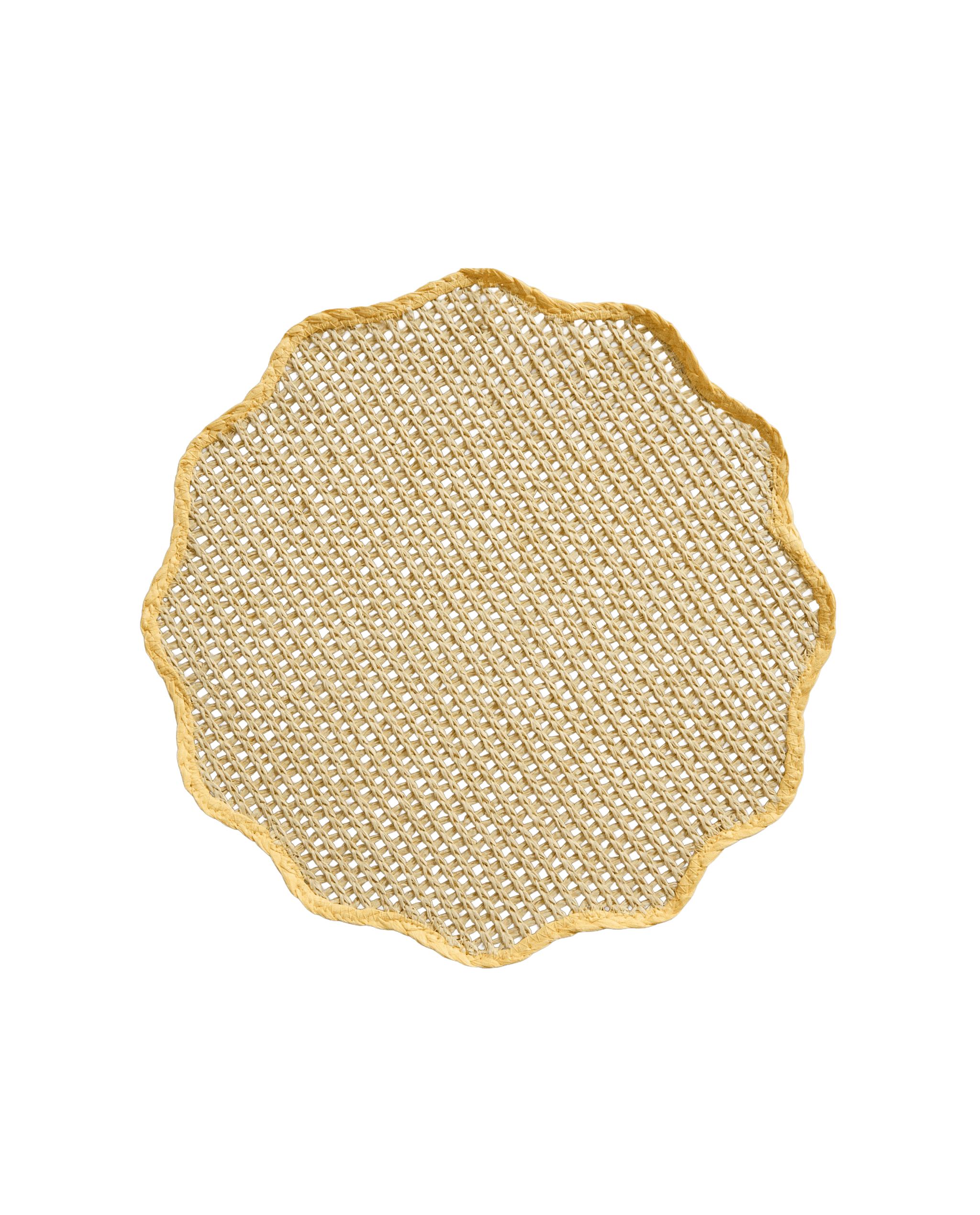 YELLOW FLORAL PAPER PLACEMAT product thumbnail 6