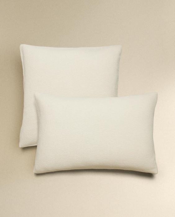 FRONHA DE TRAVESSEIRO DE ALGODÃO MINI WAFFLE FRONHA DE TRAVESSEIRO DE ALGODÃO MINI WAFFLE