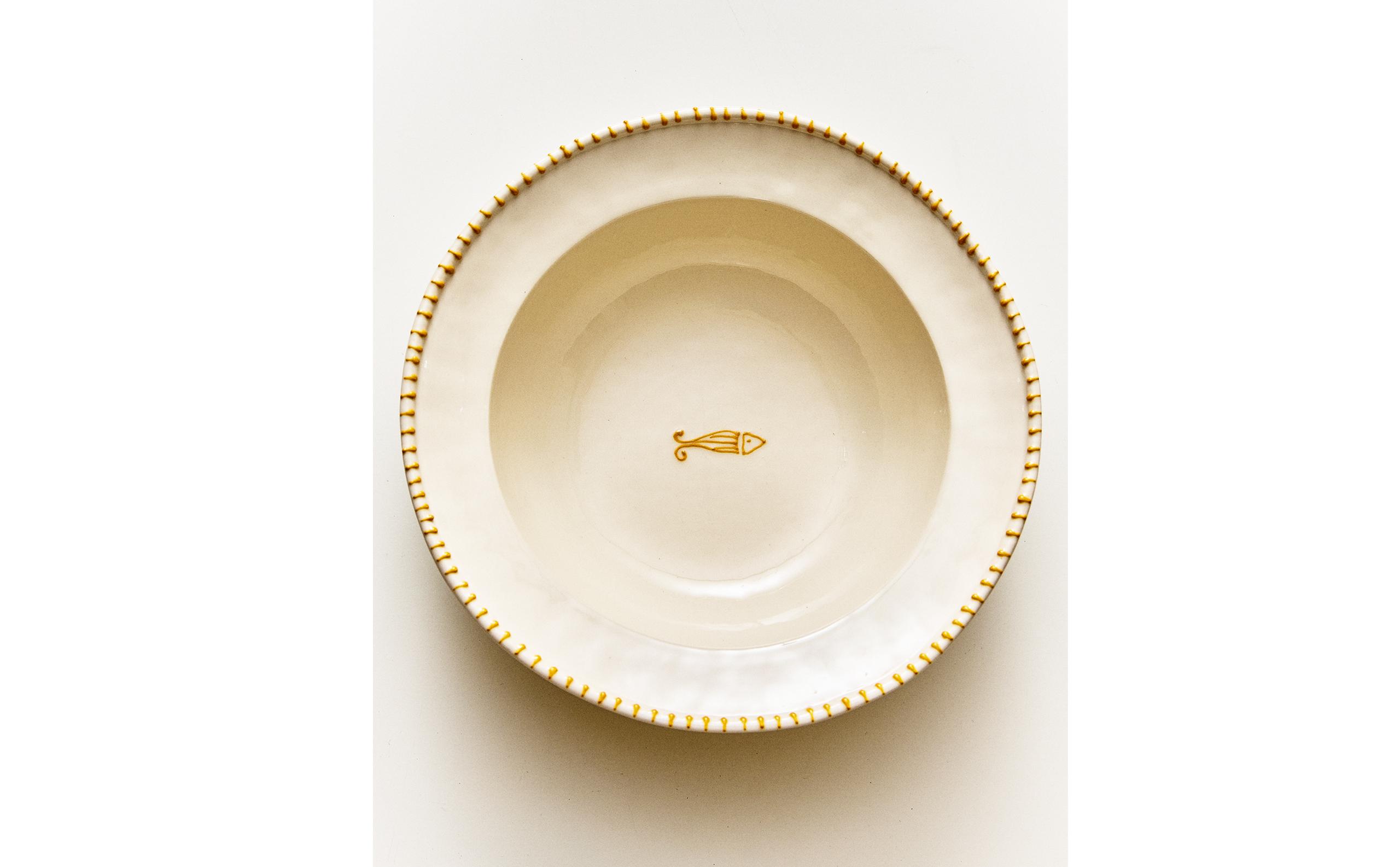 FISH EARTHENWARE SALAD BOWL product thumbnail 9