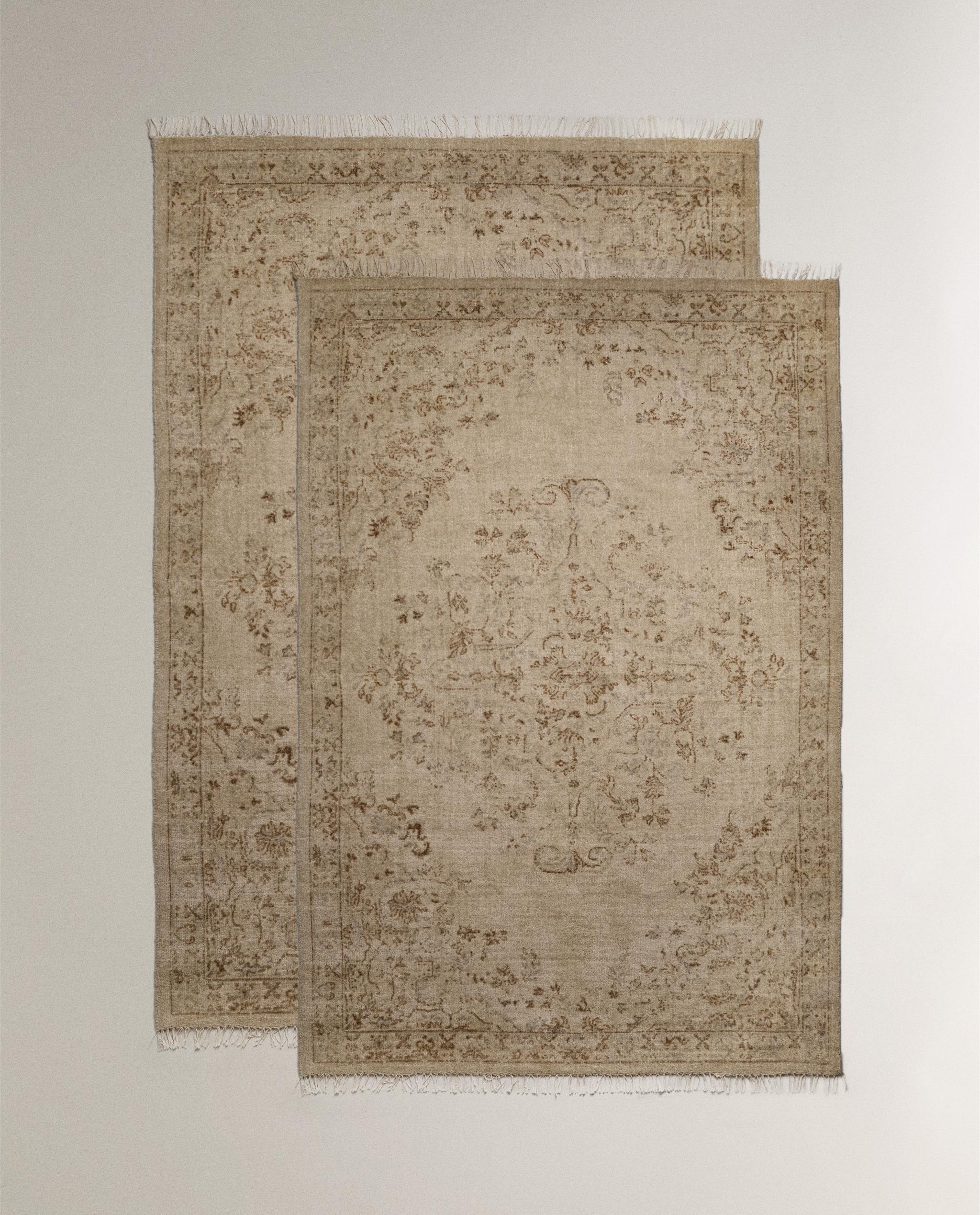 フローラルプリント ウールラグ | Zara Home 日本/Japan