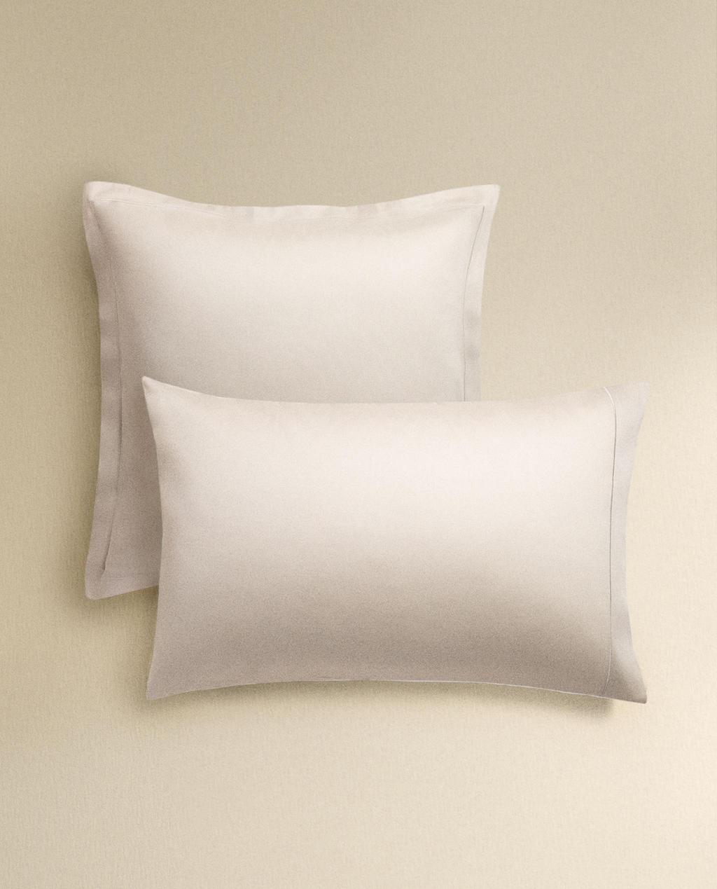 ปลอกหมอนผ้าซาตินแต่งขอบหยัก (300 เส้นด้าย)