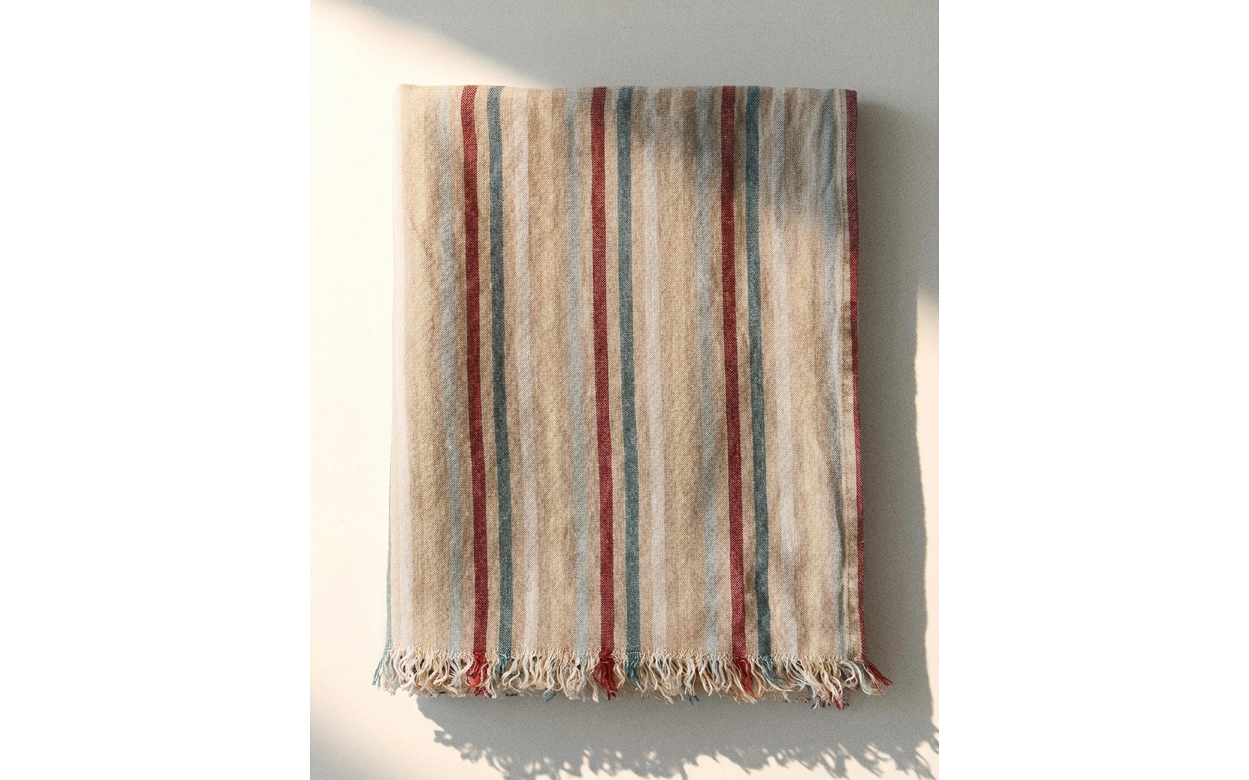 STRIPED LINEN BATH TOWEL product thumbnail 11